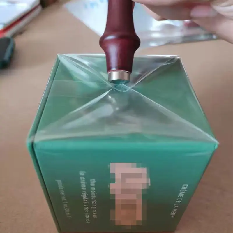化妆品塑封膜怎么用 点烫膜操作
