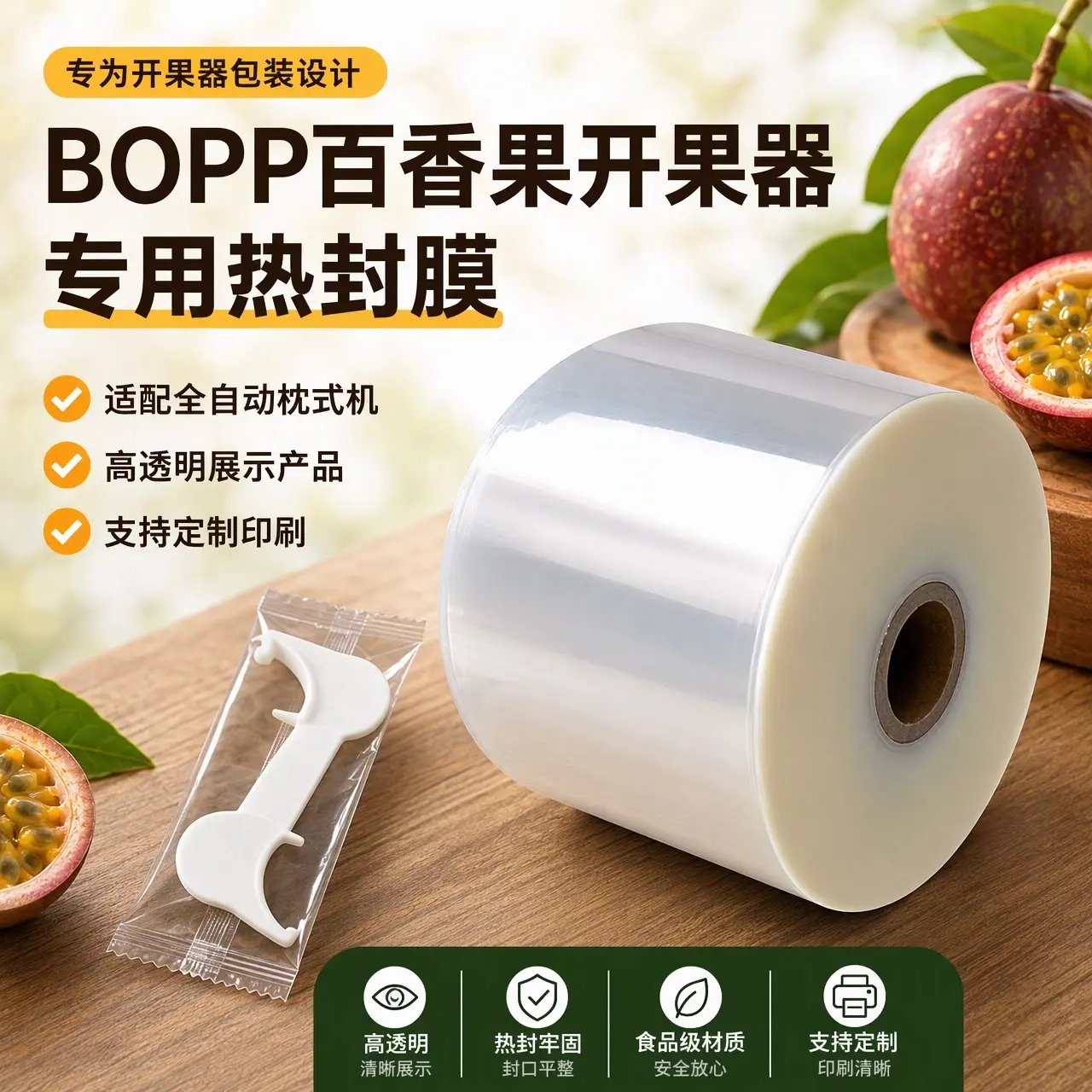 BOPP热封膜卷实物