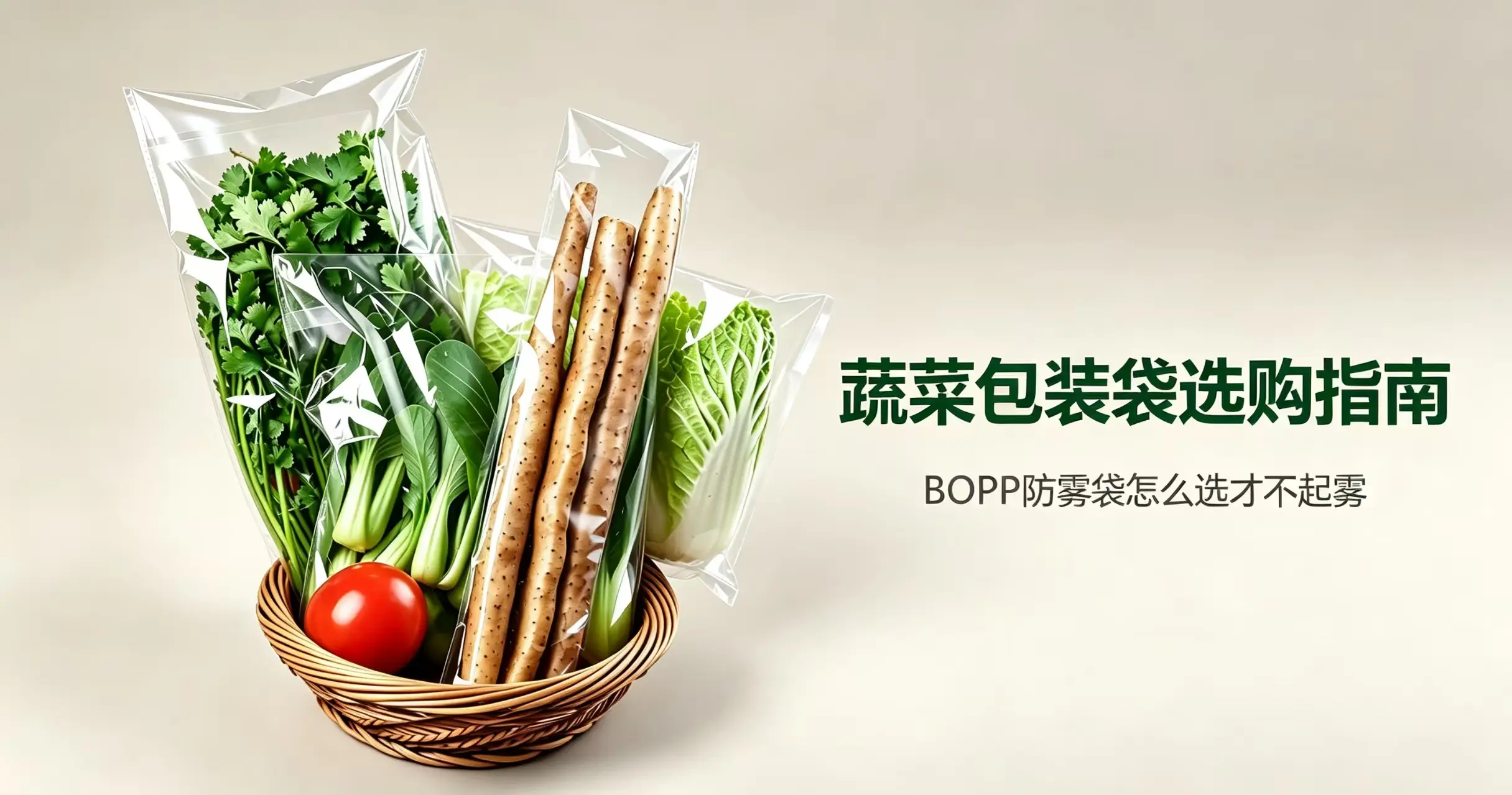 BOPP蔬菜防雾包装袋 袋内不起雾生鲜包装