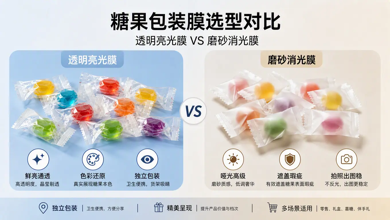 糖果包装膜选型对比