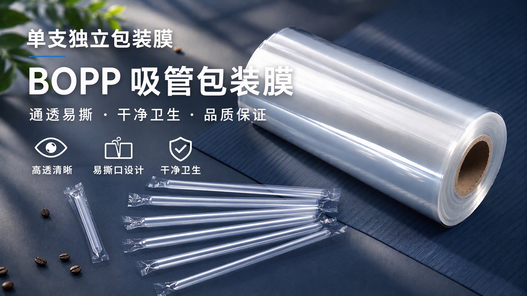 单支吸管BOPP包装膜
